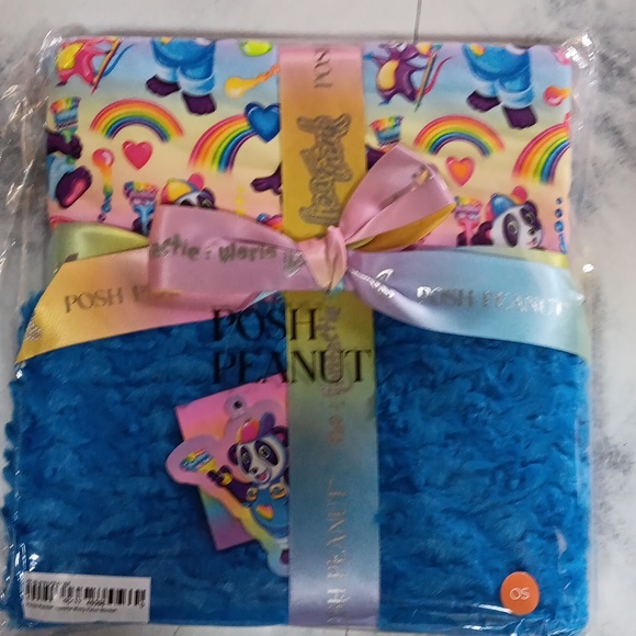 Posh Peanut Lisa Frank® Panda Painter Minky Luxette Patoo® Blanket - Picture 3 of 3